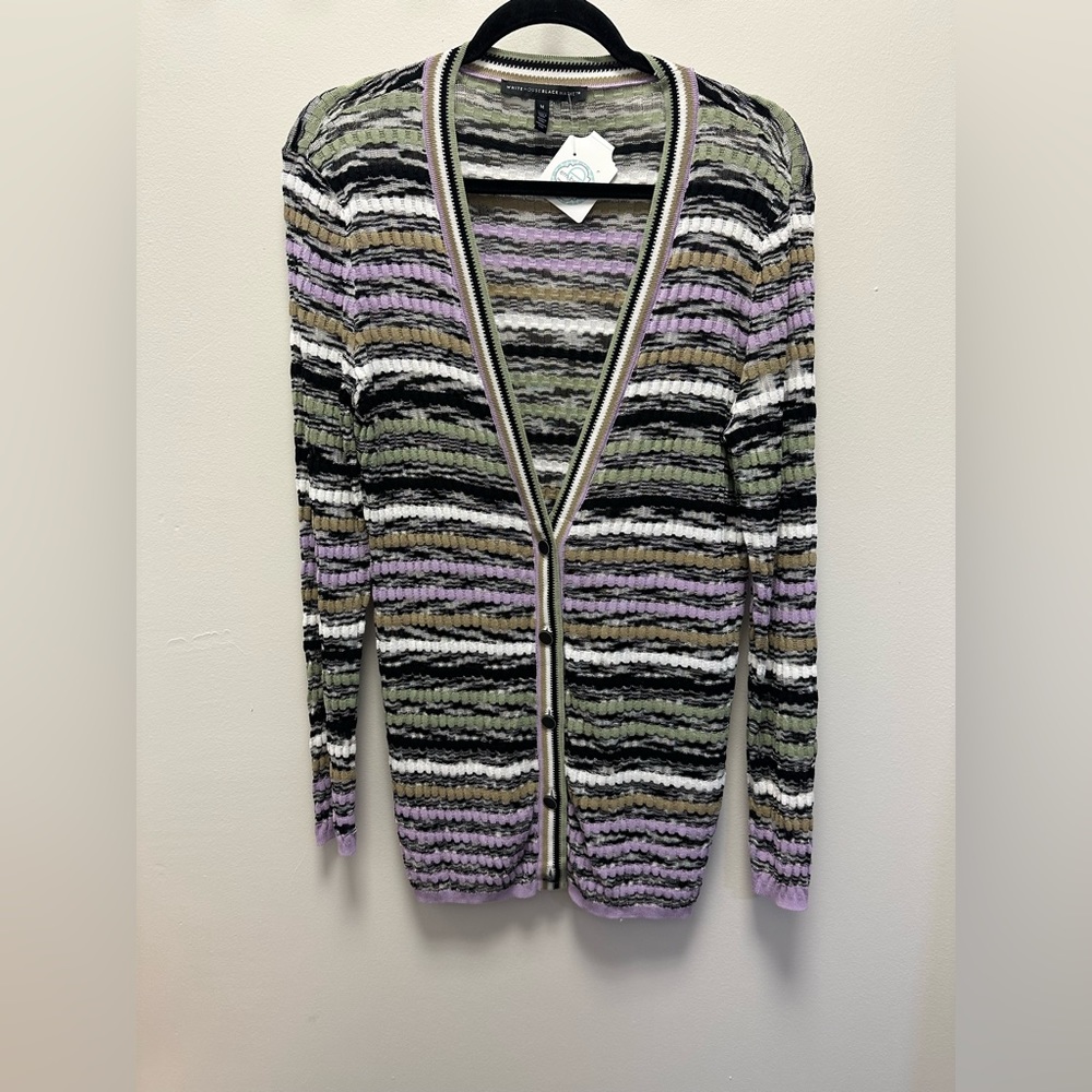 White House Black Market multicolor cardigan size medium